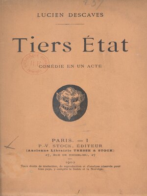 cover image of Tiers État